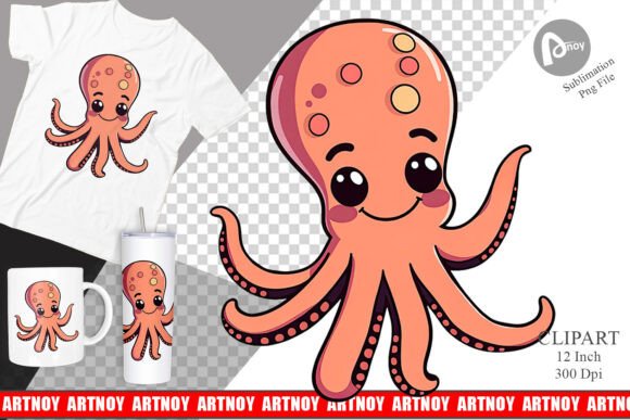 Download Waving Octopus Clipart - Octopus clipart Collection