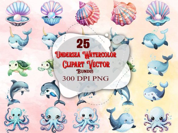 Download Undersea Watercolor Clipart - Undersea watercolor Collection