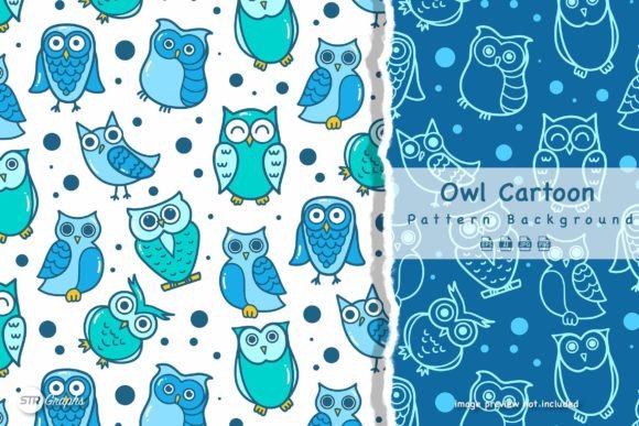 Download Pattern Background - Owl Cartoon - Pattern Collection