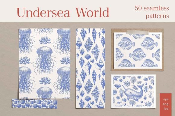 Download Undersea World 50 Patterns - Pattern Collection