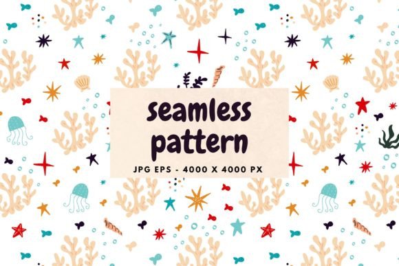 Download Sea Animals Seamless Pattern - Pattern Collection