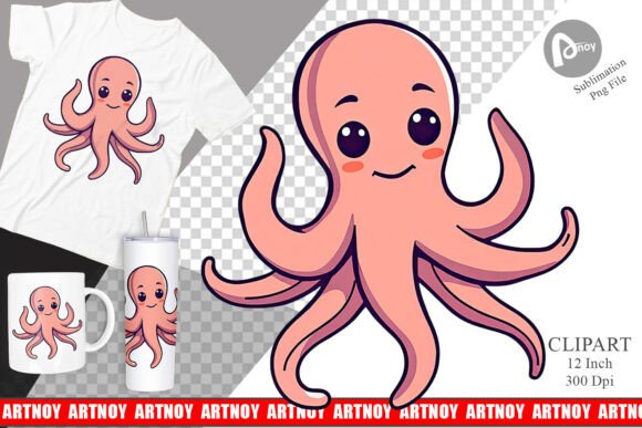 Download Waving Octopus Clipart - Octopus clipart Collection