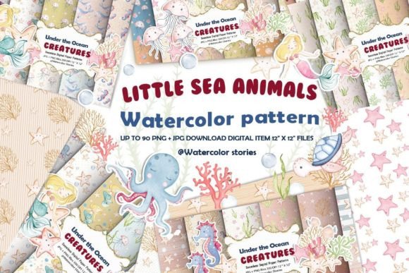 Download Little Sea Animals Pattern Bundle - Pattern Collection