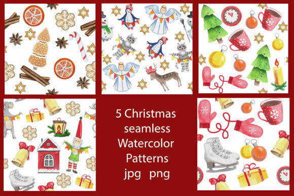 Download 5 Christmas Patterns - Pattern Collection