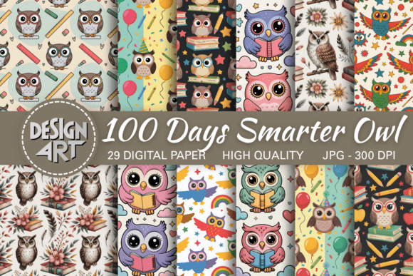 Download 100 Days Smarter Owl Pattern - Pattern Collection